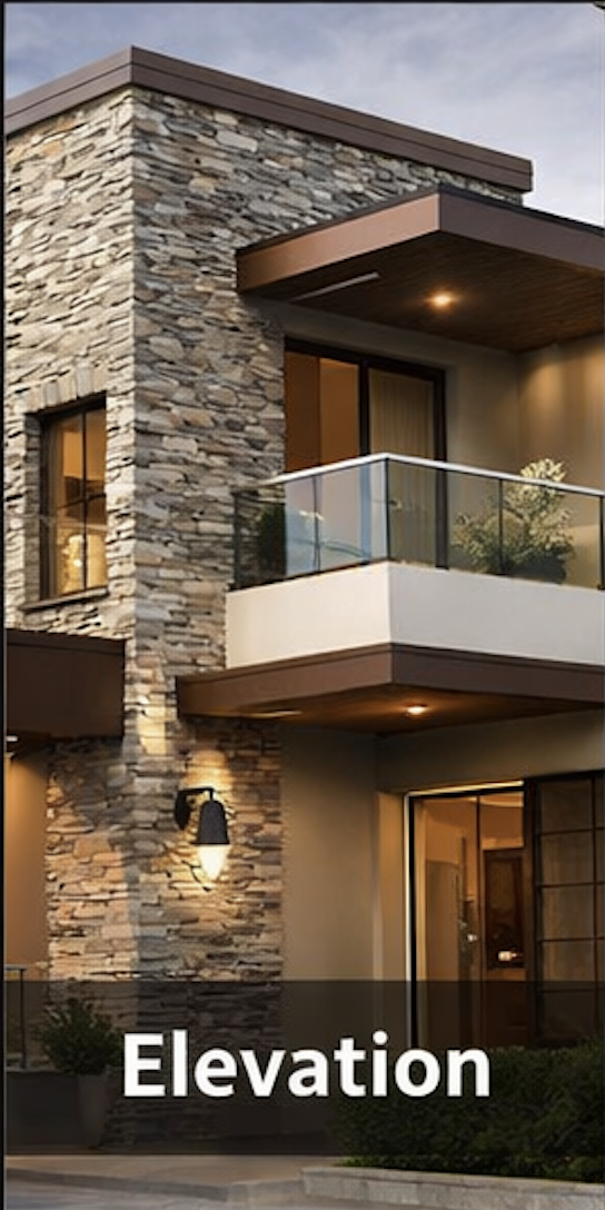 Elevation tiles exterior design